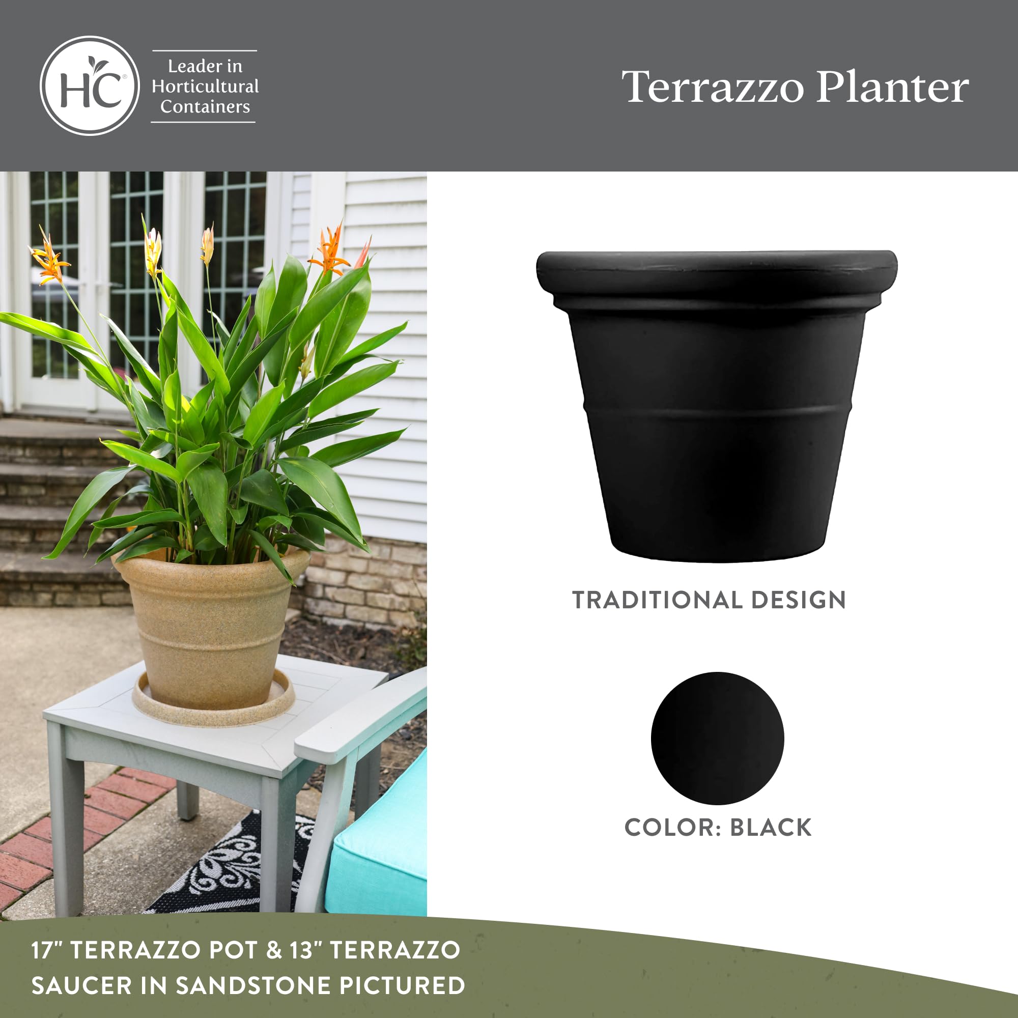 Amazon.co.jp: HC Companies テラッツォ 円形プラスチック