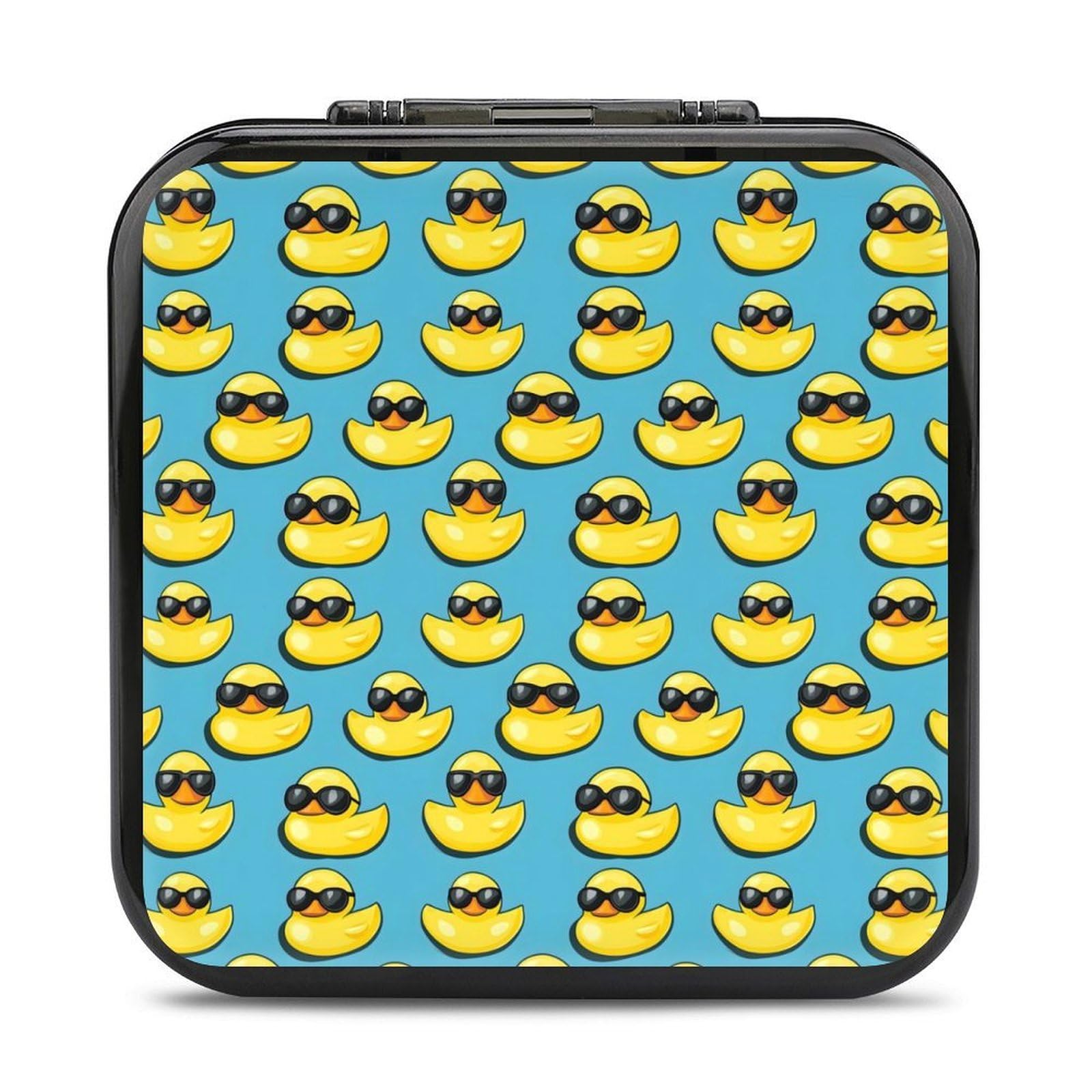 TZTTZT Compatible with Nintendo Switch Game Case Holder - Cool Duck Sunglasses Print Compatible with Nintendo Switch Game
