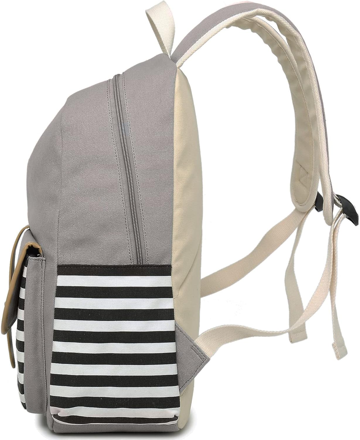 Joyfulife School Backpacks for Teen Girls Lightweight Canvas Backpack Student Bookbags with Lunch Bag 4 in 1 - Image 4