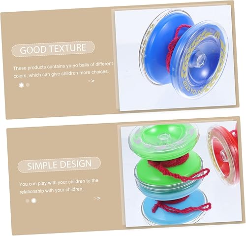 Miniatura 7 de Vaguelly Yoyo de juguete con luz para niños, recompensas para el aula, Yoyo azul, para niños, truco, yoyo, principiantes, profesionales, con