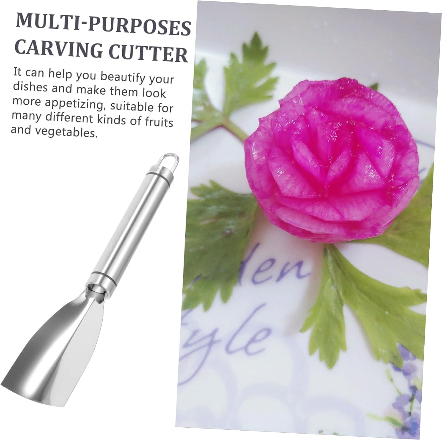 Xmas Stainless Steel Vegetable Carving Tool, Ergonomic Handle