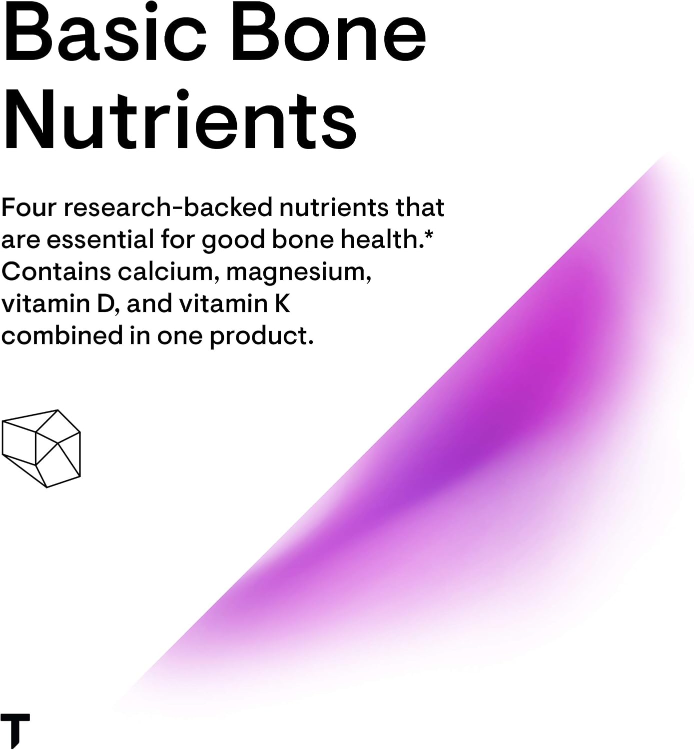 Thorne Basic Bone Nutrients - Calcium, Magnesium, Vitamin D, and Vitamin K - 120 Capsules