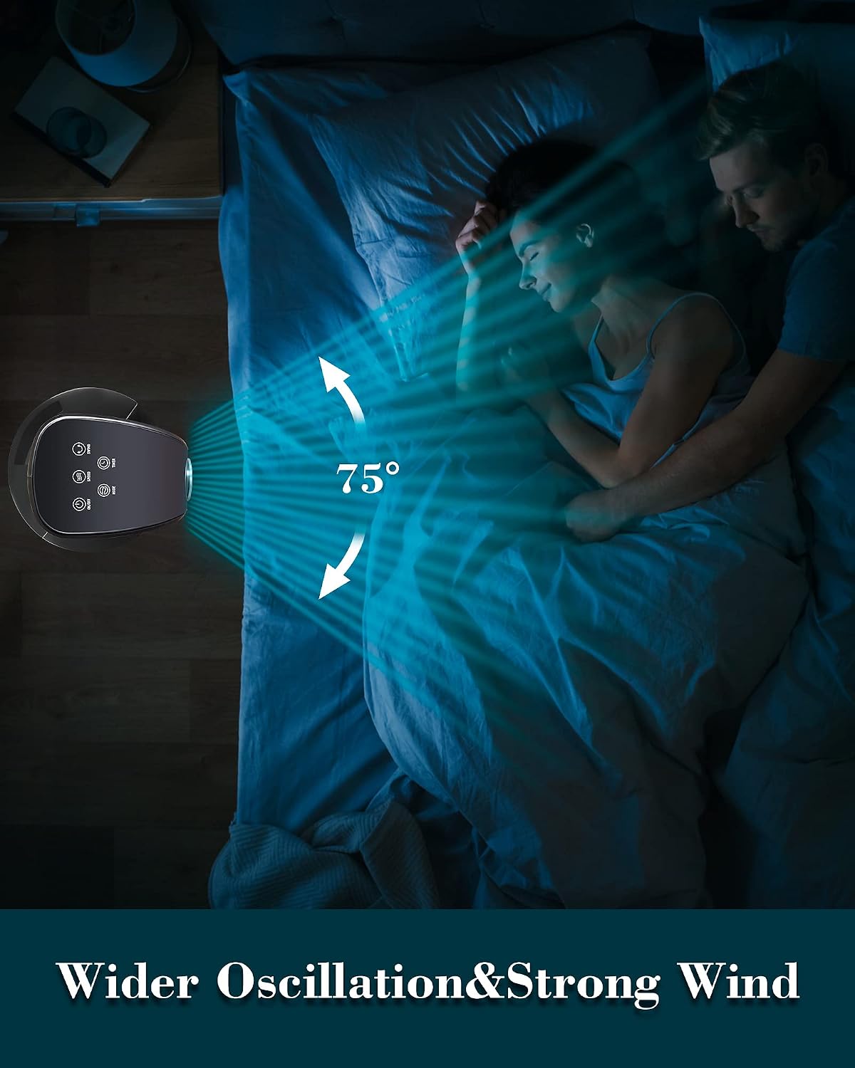 Uthfy Electric Standing Tower Fan,34'' Oscillating Tower Fan with Remote, Floor Fan for Bedroom Office and Home,Quiet Cooling Fan,Portable Bladeless Tower Fan with LED Display,Black