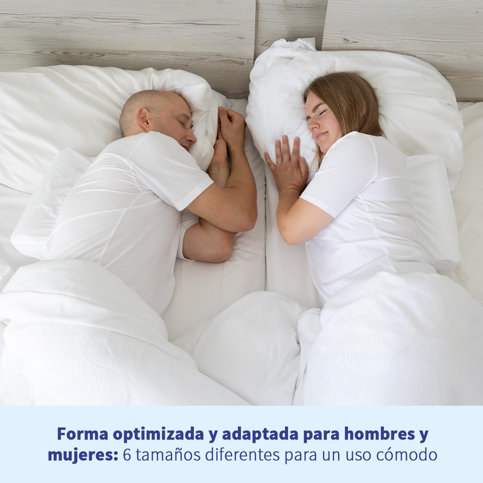 Estándar Camiseta Anti-Ronquidos con Rollo de Espuma Rígido, para Mujer [L]