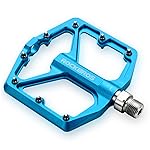 ROCKBROS Mountain Bike Pedals MTB Pedals Bicycle Flat Pedals Aluminum 9/16 Sealed Bearing Lightweight Platform for Road Mountain BMX MTB Bike