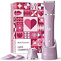 2 in 1 Electric Razors for Women - Waterproof Bikini Trimmer for Women Cordless Electric Shaver, Dry/Wet Use for Bikini,