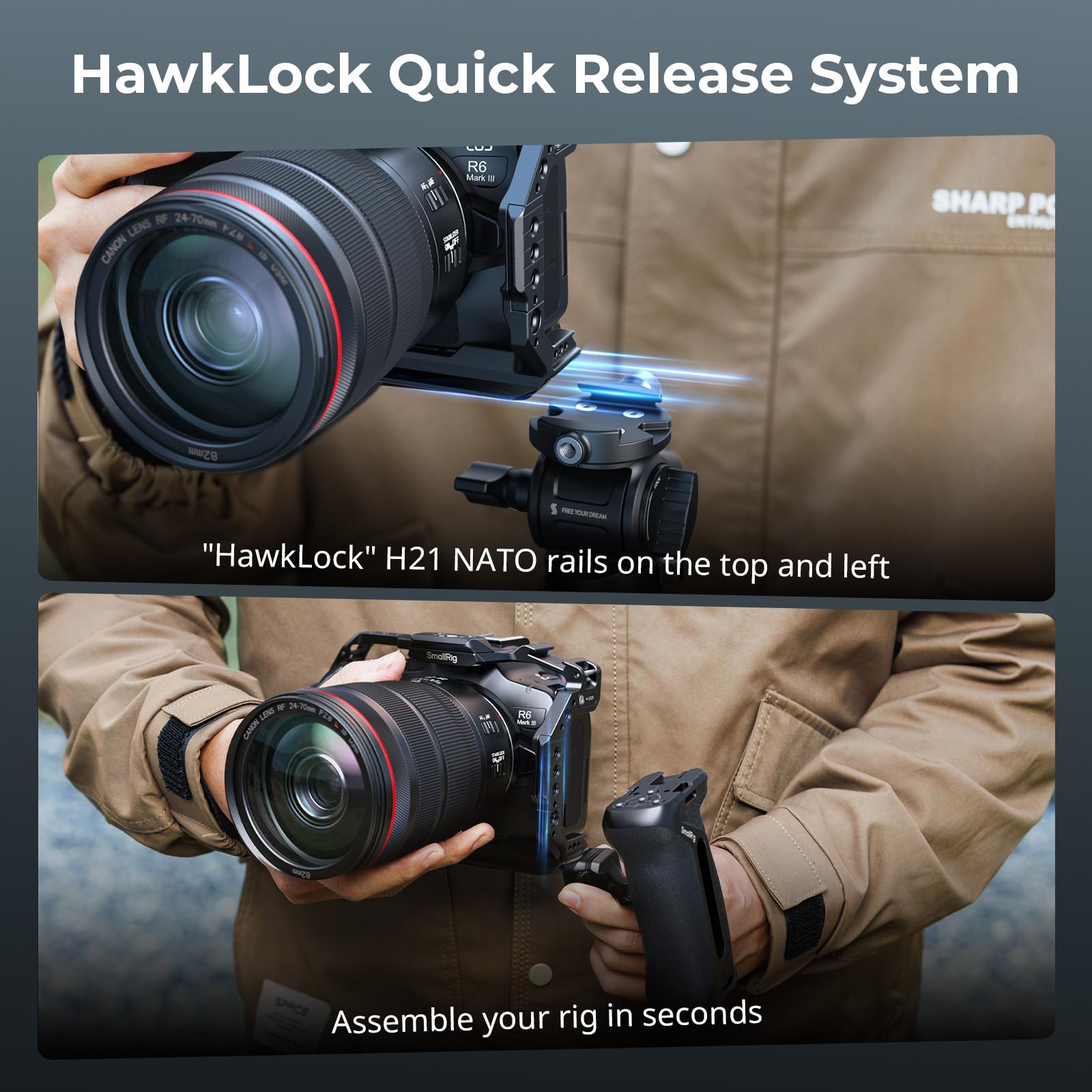 キャノン　一眼レフ　倉庫整理品 Amazon.co.jp: SmallRig R6 Mark III/R6 Mark II用 HawkLock カメラ