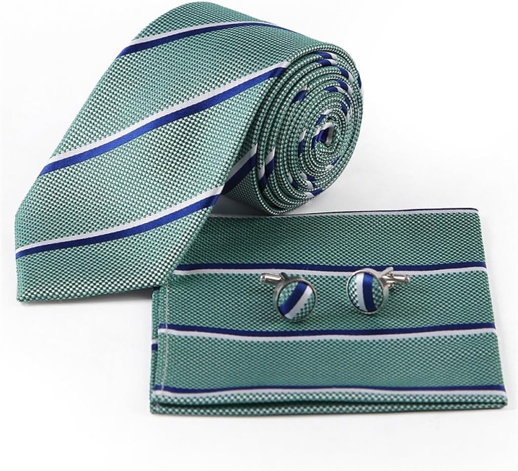 [アールディシーケー] UHLOSD ネクタイ カフス スーツ パターン ビジネス 結婚式 ネクタイ スクエア スカーフ カフス ス