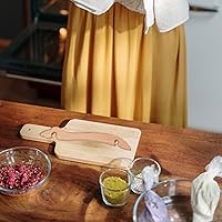 Vista 3 de Extractor de estante de horno de madera, práctico extractor de horno, herramienta empujadora para horno tostador, freidora de aire, evitar