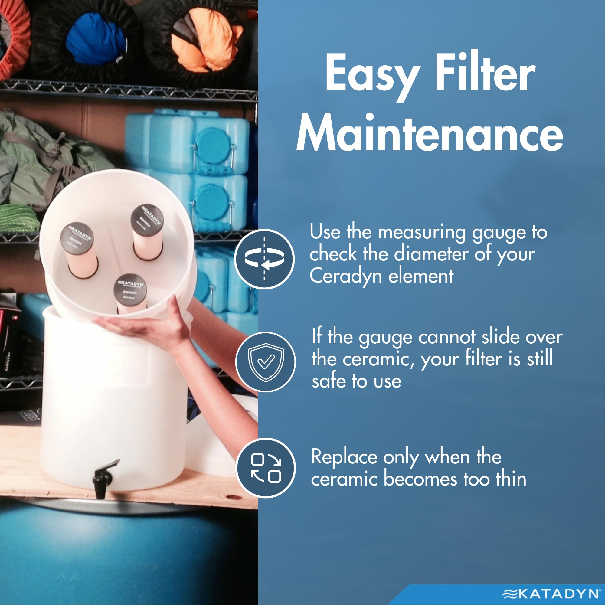 Katadyn Drip Replacet - Filtro de agua de acampada
