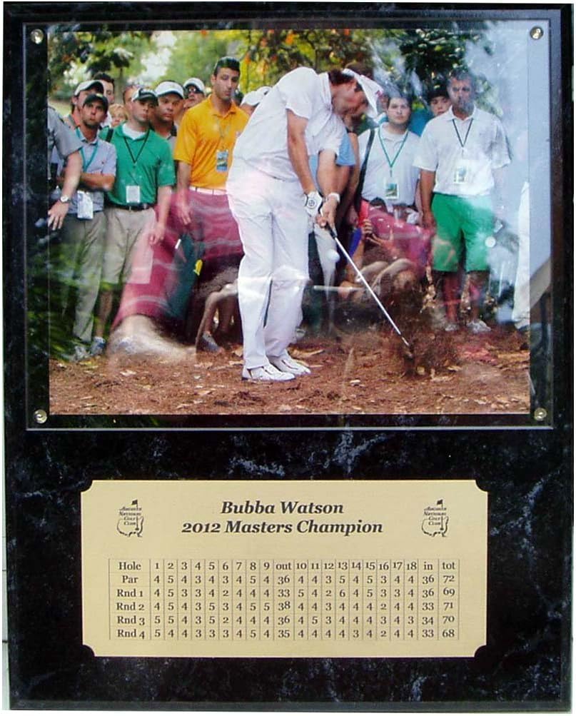 2012 Masters Champion Bubba Watson Plaque