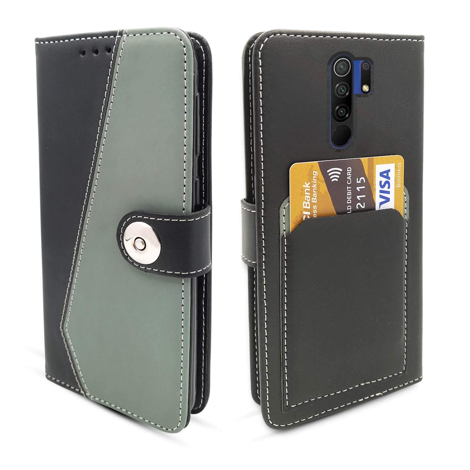 Pikkme Redmi 9 Prime/Poco M2 Flip Cover Magnetic Leather Wallet Case Shockproof TPU for Redmi 9 Prime/Poco M2 (Grey) (B08X4QNJQL) Amazon Price History, Amazon Price Tracker