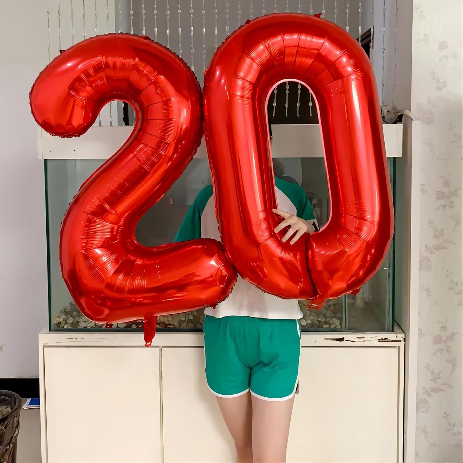 Palloncino Gigante A Forma Di Numero 7 (101,6 Cm) – Mylar Digitale Oro/Avorio Per Decorazioni Feste - 4