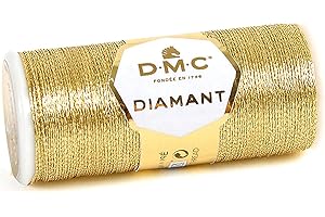 DMC Diamant Metallic Light Gold Embroidery Thread - 38.2yd