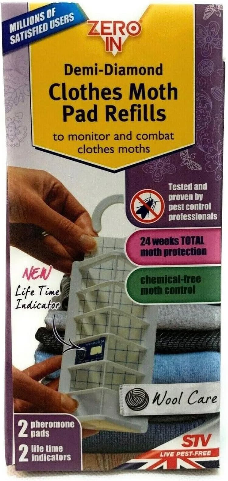 STV Demi Dimond Clothes Moth Trap Refills