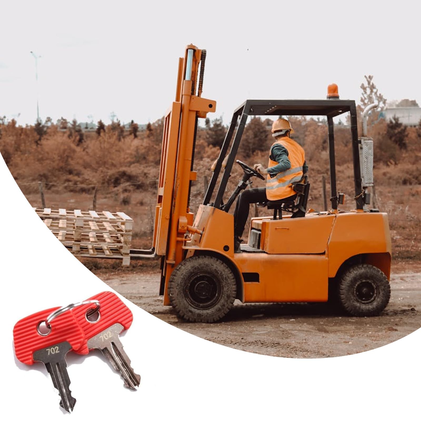 Zapasowy klucz zapłonowy 702, 5 szt., czerwony do Jungheinrich, Plant Key, rozruchowy, dla wózka widłowego, startowy, paleta kluczy zapasowych, 209068