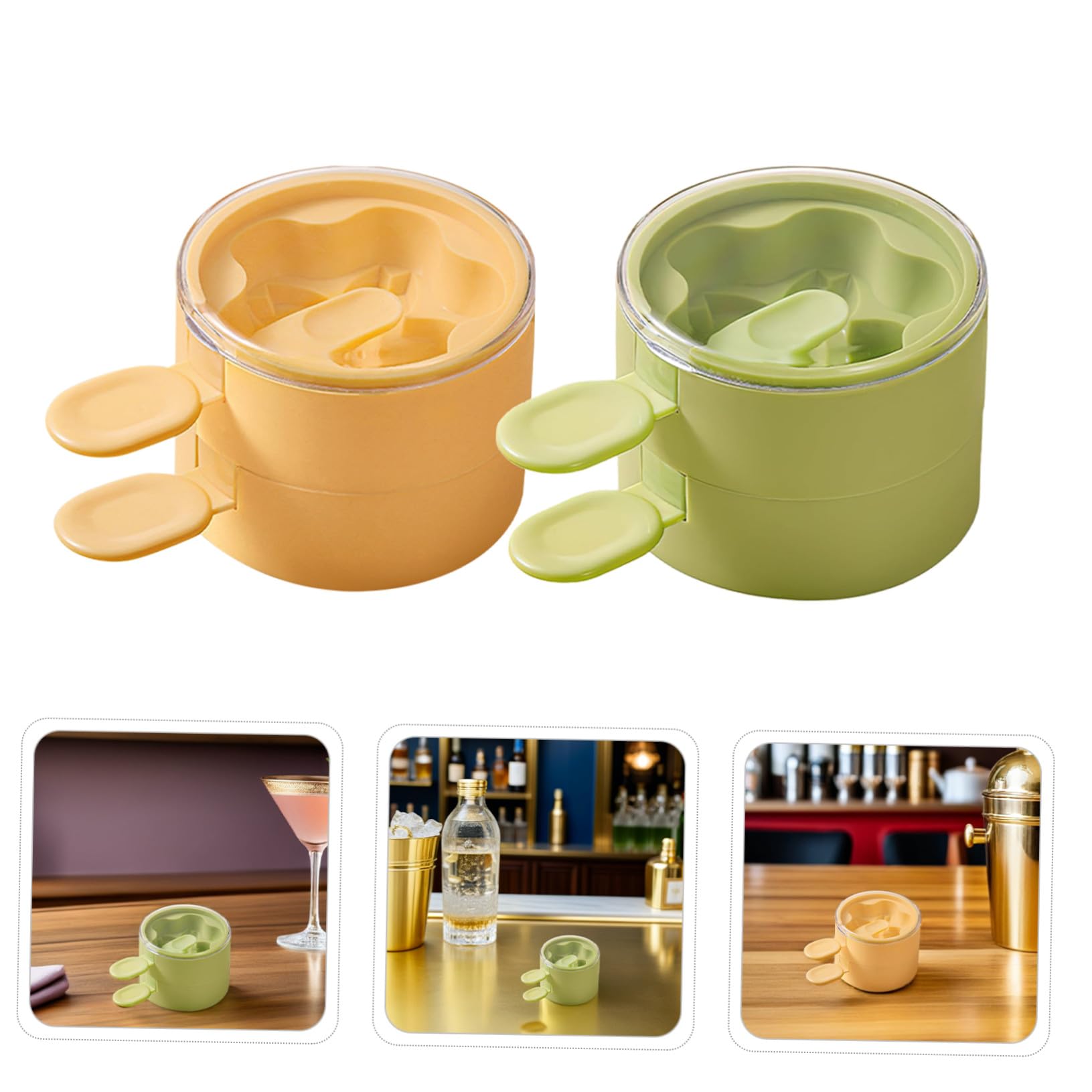 PRETYZOOM 4 Ensembles Moule à Glace Moule Esquimaux Silicone Pour Crème Glacée Gel De Silice
