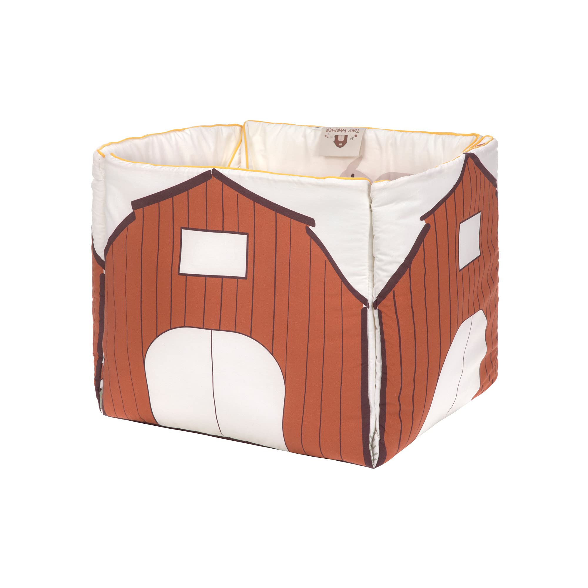 LÄSSIG 1313023841 LÄSSIG Baby Spieldecke Krabbeldecke/Activity Toy Blanket Tiny Farmer, mehrfarbig 800 g
