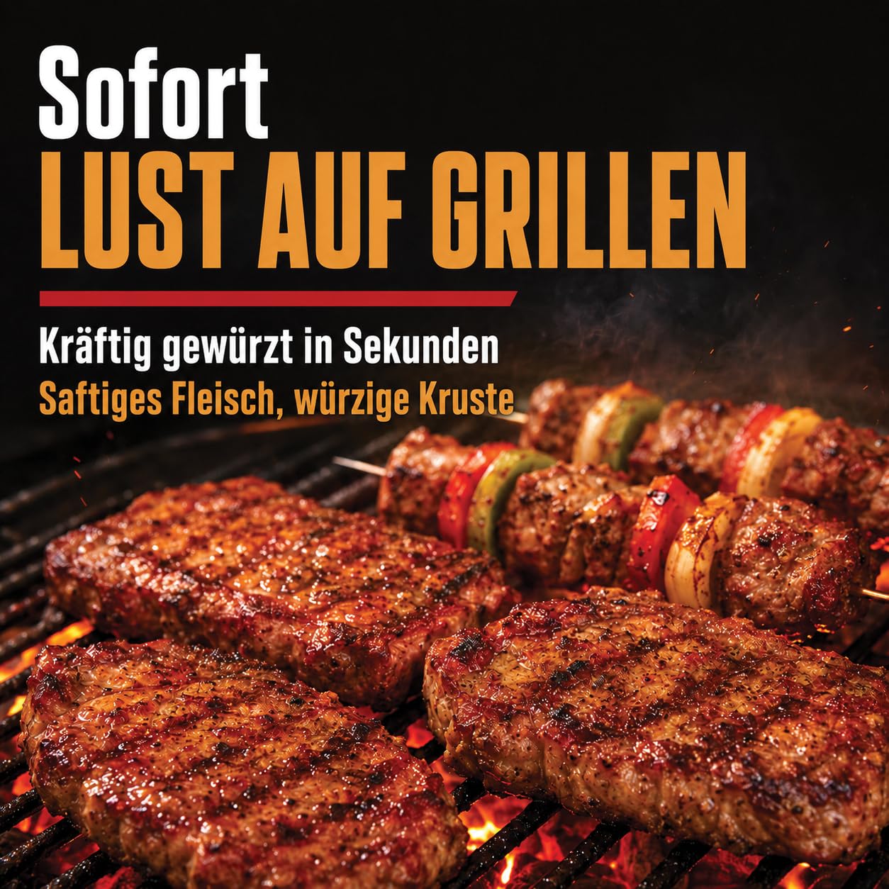 GiDeli Grillgewürz Scharf 10kg im Eimer - Feurige & Aromatische Gewürzmischung für den Grill - Ideal für Schweinenacken, Rippchen, Geflügel & Schaschlik - Trockenmarinade & Rub - Sofort Einsatzbereit