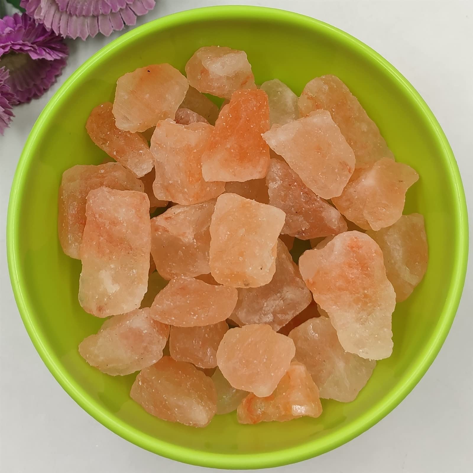 1 Pieza de Piedra de Sal Naranja Natural, Roca de Cristal de Cuarzo en Bruto, espécimen, difusión aromática, decoración del hogar decoración de la habitación