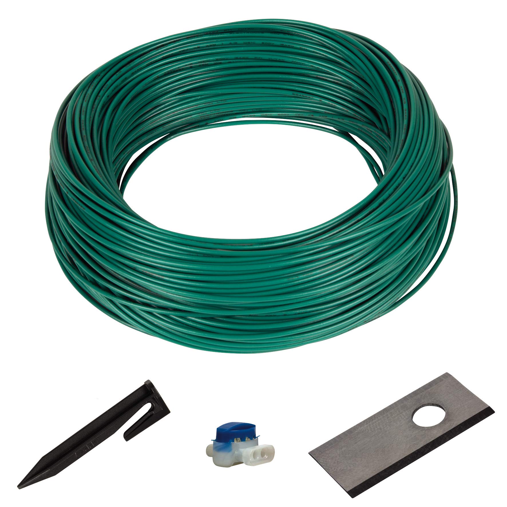 Original Einhell Robot Mower Accessory Cable Kit 700 m² (for Freelexo Robot Mower & Lawns up to 700 m² Including 3 Blades, 170 m Boundary Wire, 240 Mounting Hooks, 4 Clamps)