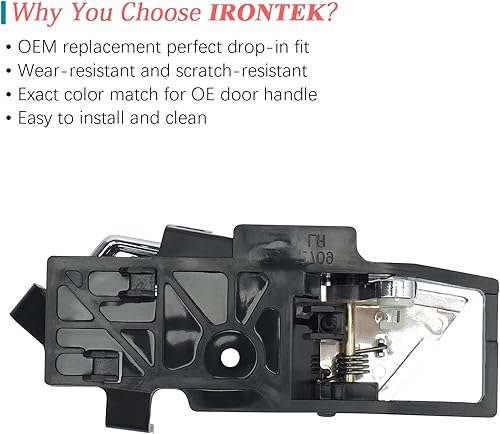 Vista 12 de IRONTEK Manija de puerta interior 96462709 96462710 OE Reemplazar para lado izquierdo y derecho, ajuste Chevrolet Aveo 2007-2011, para Chevrolet