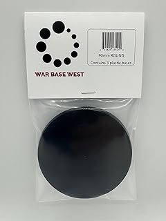90mm Round Gaming Base, 3-Pack, Compatible with Warhammer 40k & Age of Sigmar