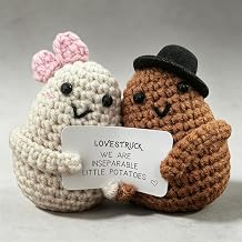 Couples for Him Her, Romantic Hnadmade Crochet Valentine&rsquo;s Day Wedding Birthday Gifts for Women Men Girlfriend Boyfriend - I Love You Gift Ideal for Wife Distance Relationship