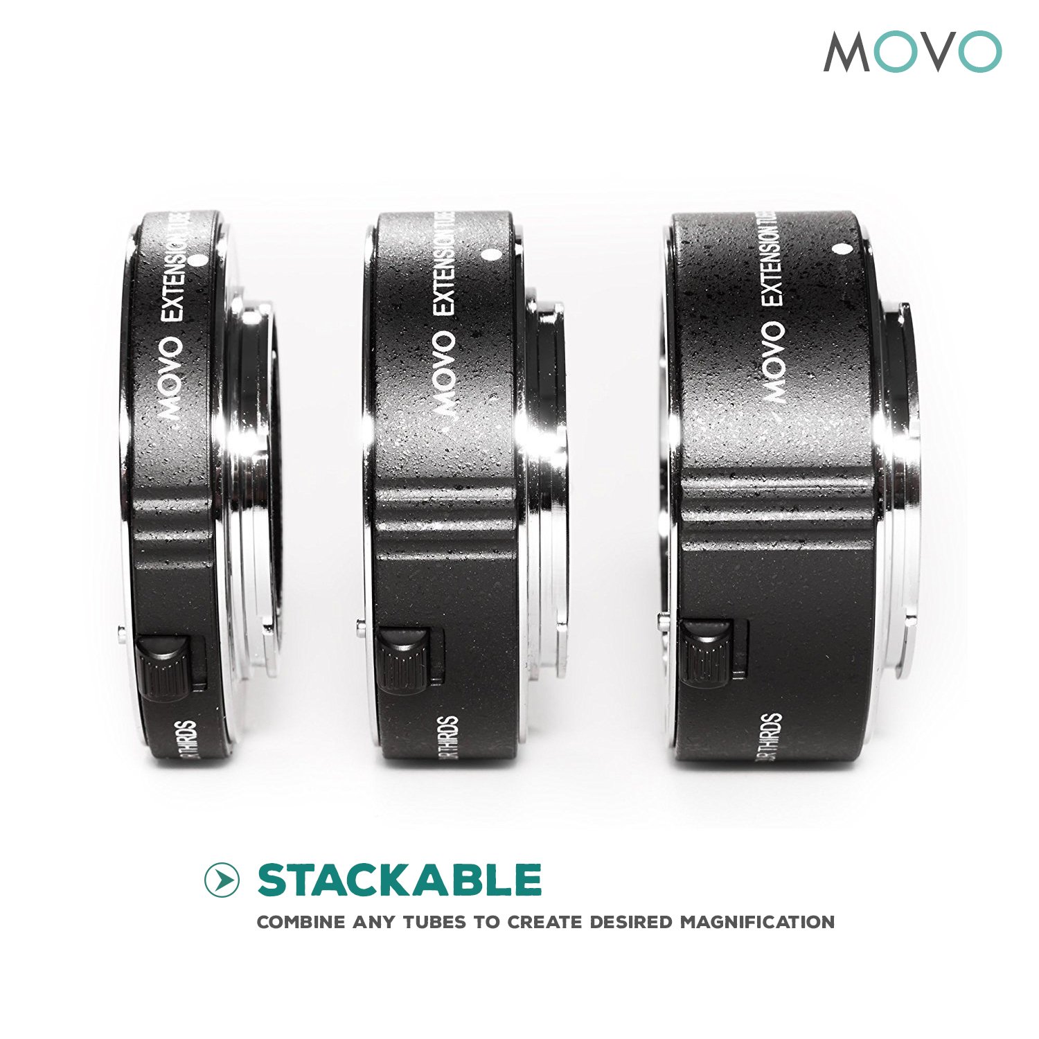 Amazon.com : Movo MT-FJ47 3-Piece AF Chrome Macro Extension Tube