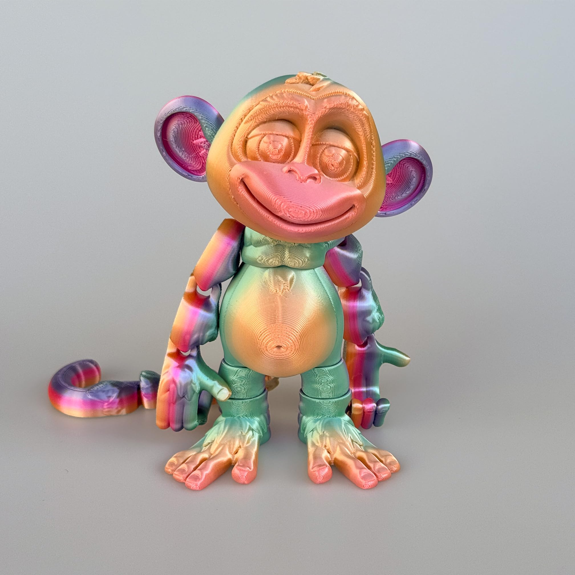 モダンペッツmodern pets ハッピーモンキーhappy monkey３色 Amazon.com: 3D Printed Articulated Monkey Fidget Toy – Posable