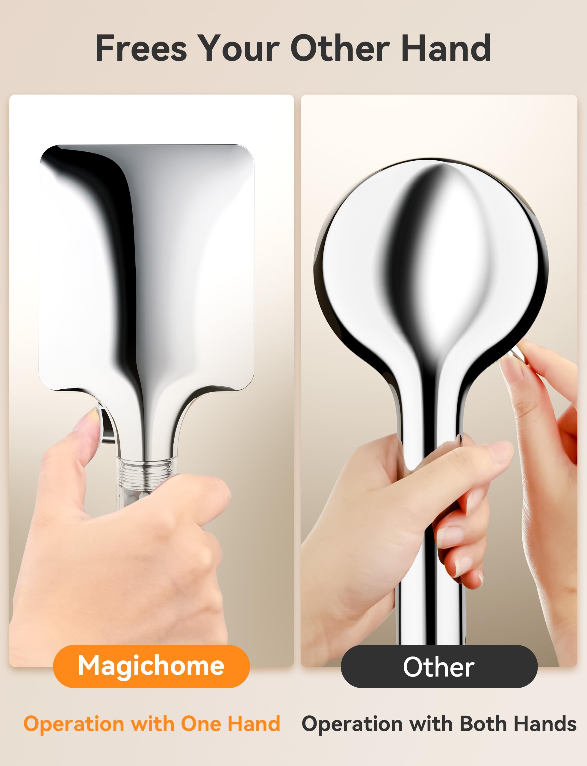 Magichome Waterbesparende Douchekop, Handdouche Filter Mineraalstenen