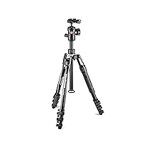 Manfrotto MKBFRLA4B-BHM Befree Advanced 2N1 Treppiede da Viaggio, Monopiede Incluso, Chiusura a Leva, Testa a Sfera, per Canon, Nikon, Sony, DSLR, CSC, Mirrorless, Borsa Inclusa, Alluminio, Nero