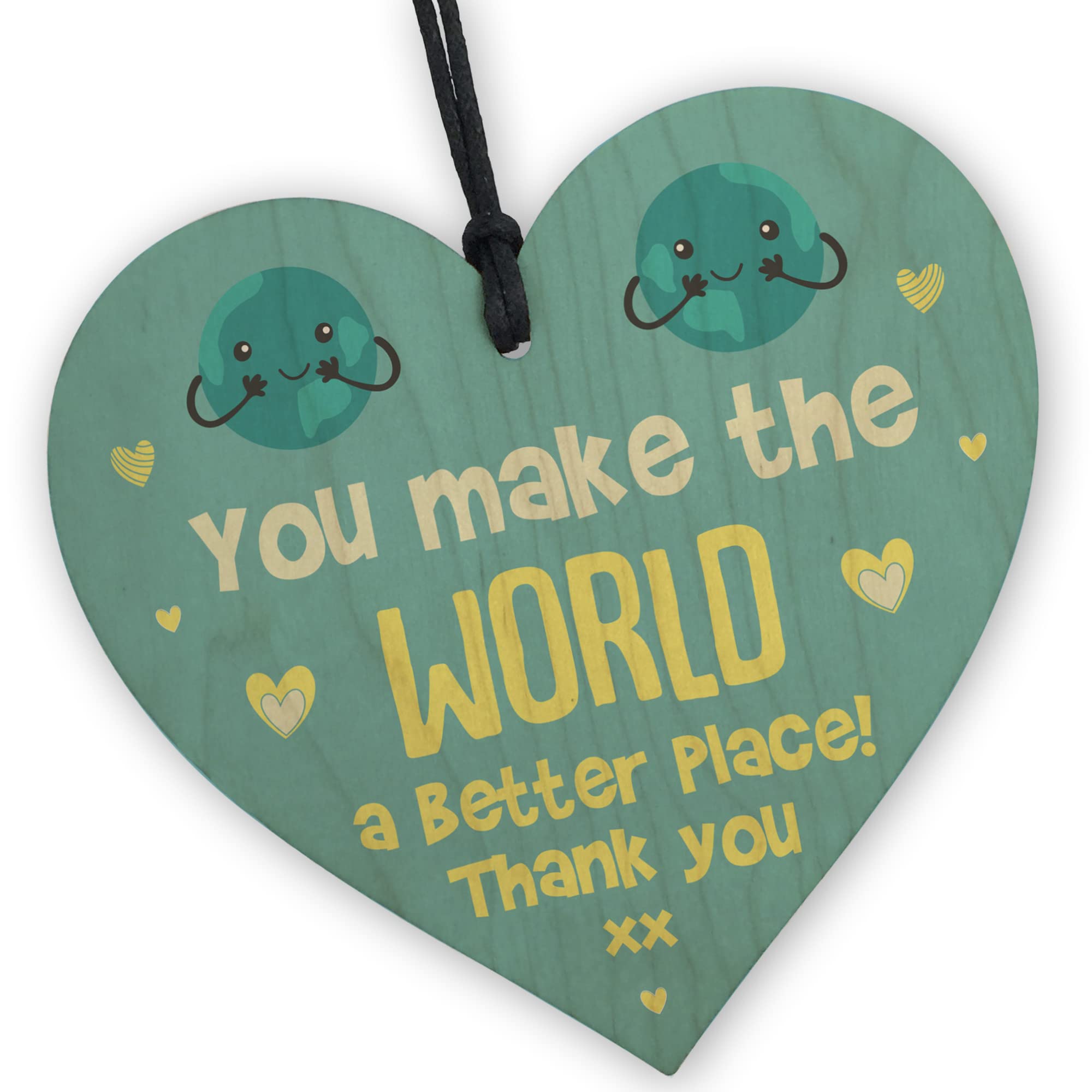 Red Ocean Special Thank You Friend Gift Heart Teacher Gifts Friendship Gift Thank You Gifts For Him Her Wood Plaque Gift For Friend Teacher Women