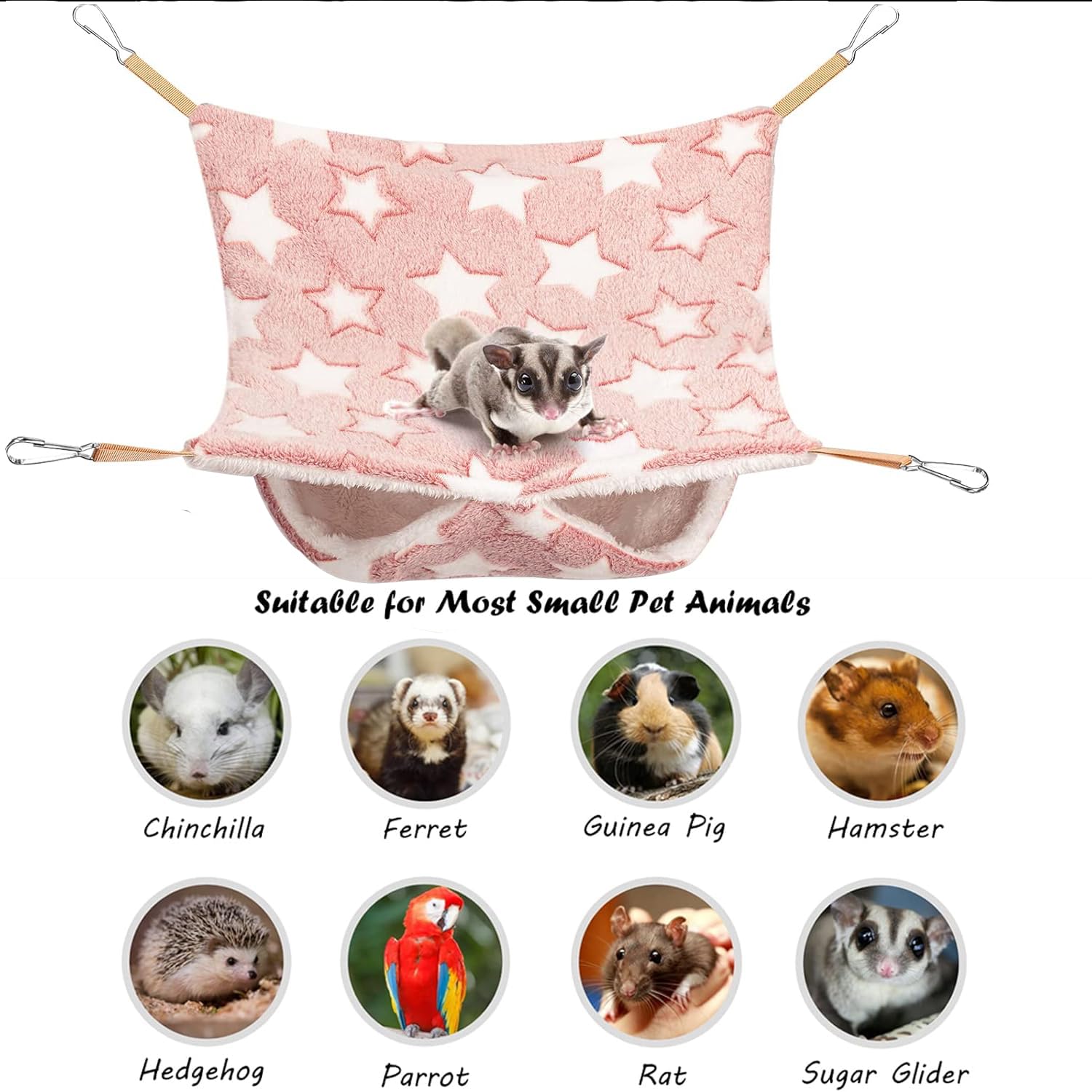2er Pack Haustierkäfig Hängematte für Kleintiere Hängematte für Frettchen im Käfig, Hamster, Meerschweinchen, Frettchen und Chinchillas zum Spielen und Schlafen Kinderbett