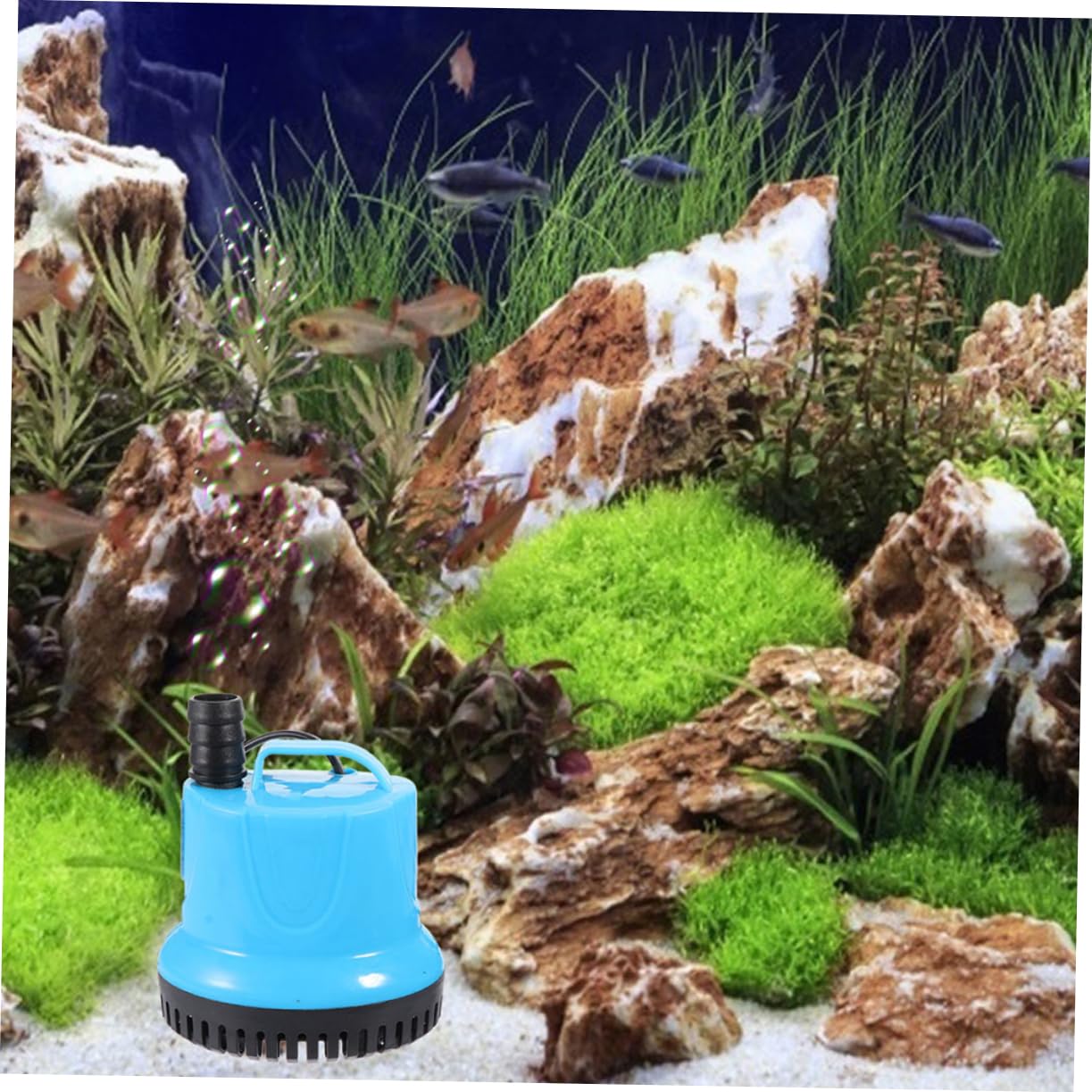 SUPVOX Pompa per Acquario Sommersa in Abs Funzione di Circolazione Acqua e Filtrazione Efficiente, Silenziosa e Compatta per Vasche e Acquari