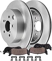 Vista 35 de Detroit Axle - Kit de freno trasero para Chevy Equinox Captiva Sport GMC Terrain Pontiac Torrent Saturn Vue Pinzas de freno de disco con soportes