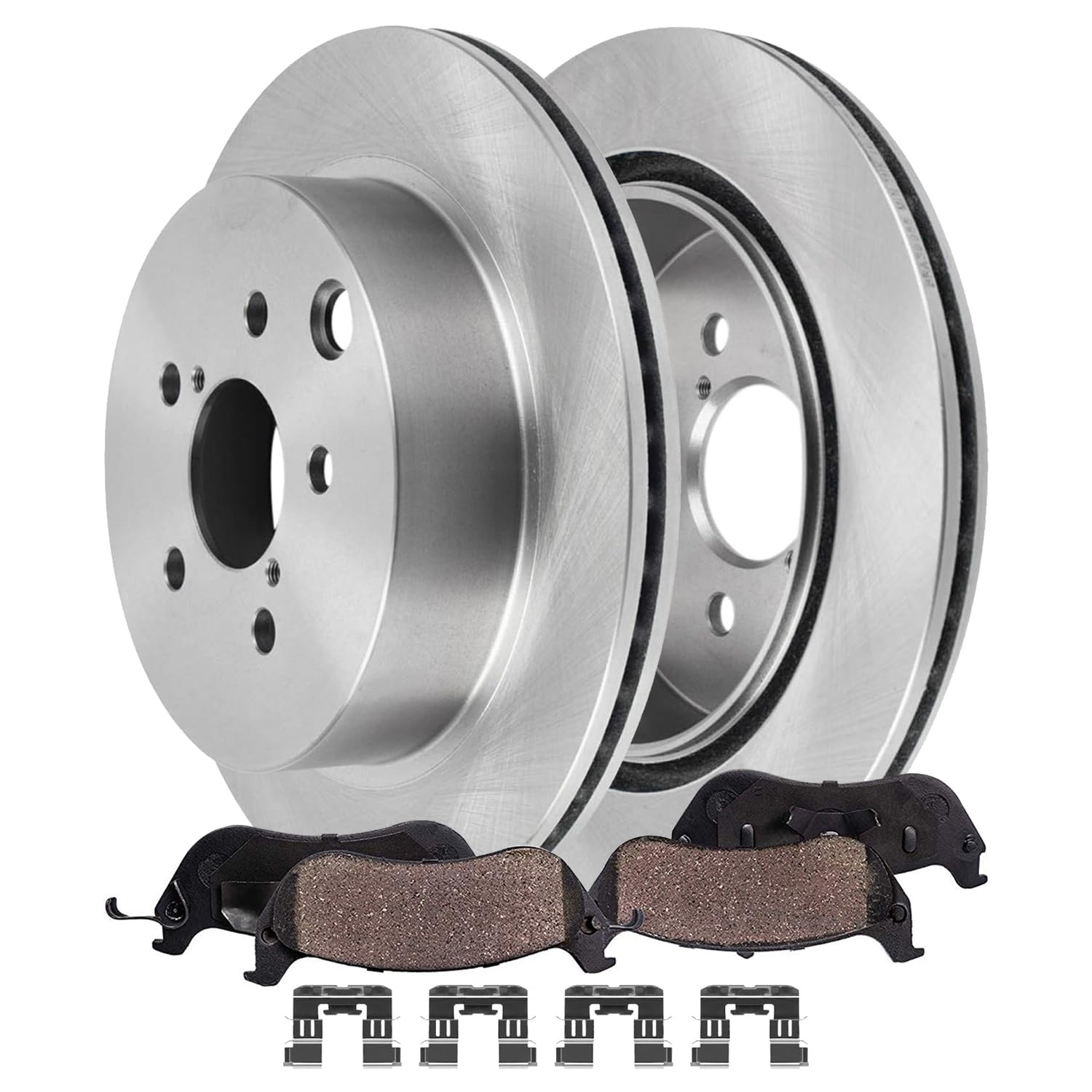 Detroit Axle - 2.0L Rear Brake Kit for 2014-2018 Subaru Forester [Vented]
