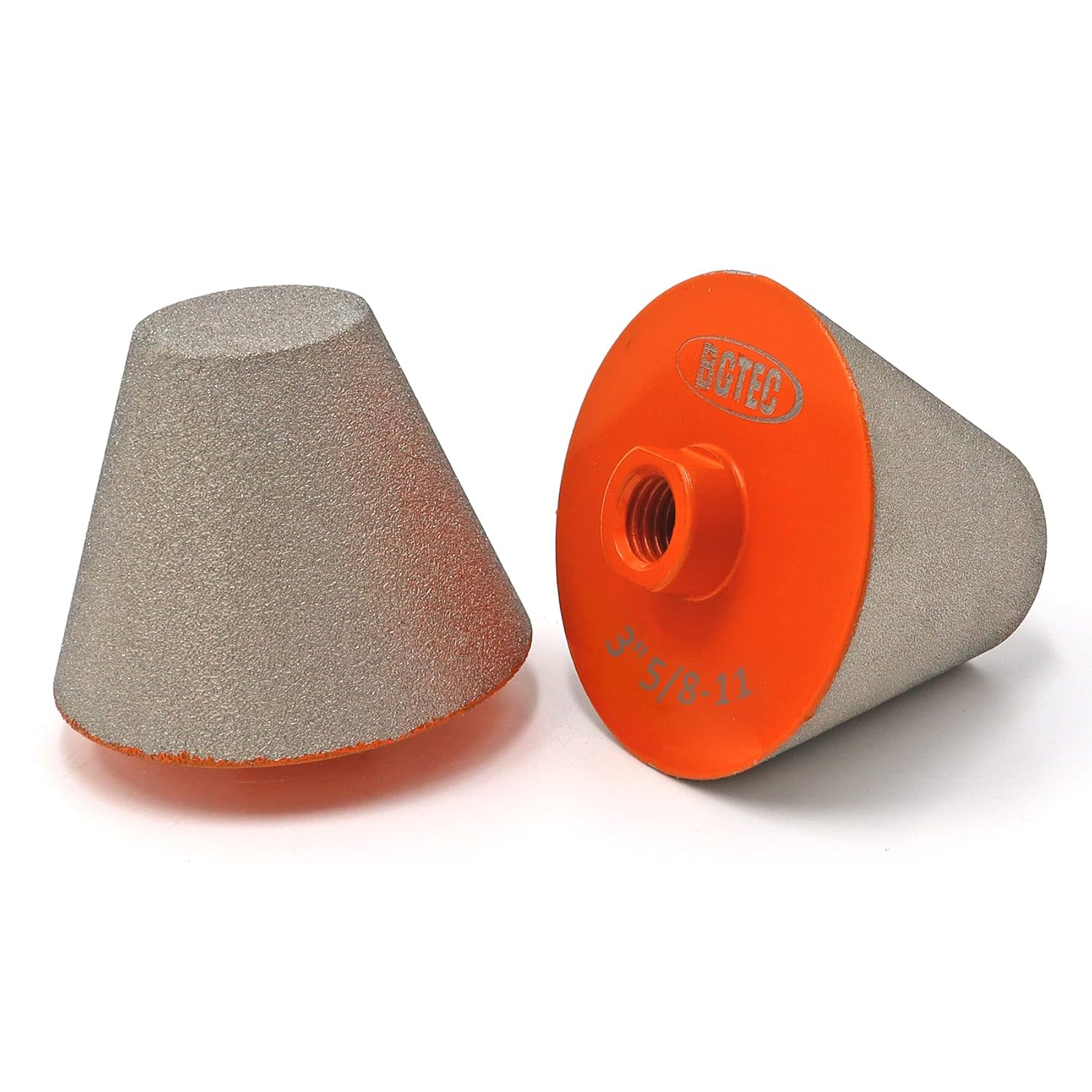 BGTEC Diamond Beveling Chamfer Bit 3"(75MM) x 5/8"-11 Thread for Existing Holes Enlarging Shaping Trimming Tile Marble Granite Ceramic Countersink Drill Bits for Angle Grinder