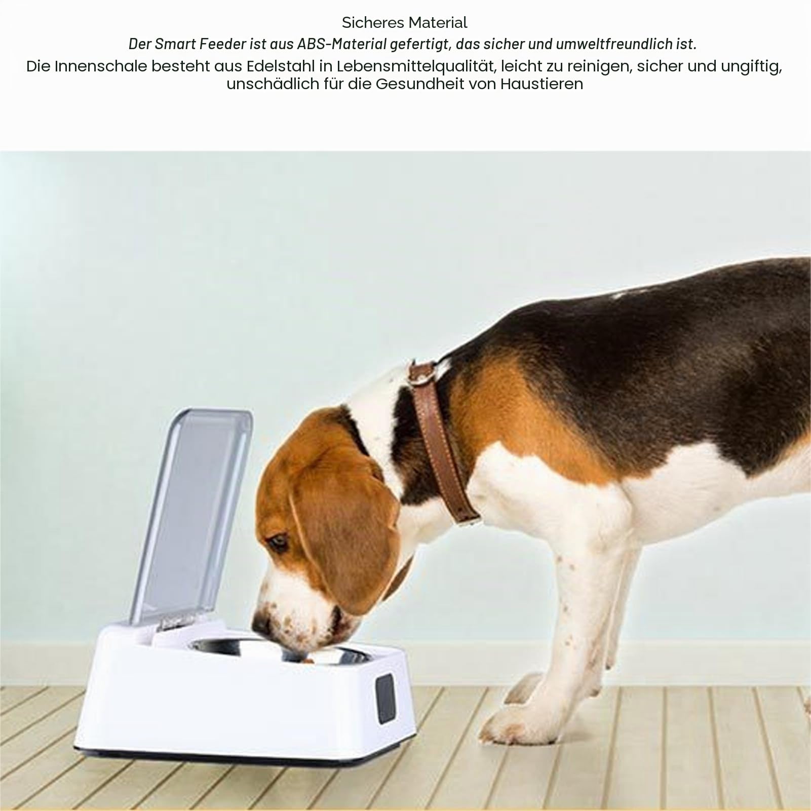 Denash Automatisch öffnender Deckel für Katzen, Öffnet Sich automatisch bei Annäherung, Leicht zu Reinigen, Infrarot-Sensor, Multifunktional katzenfutter automat für Katzen Hund