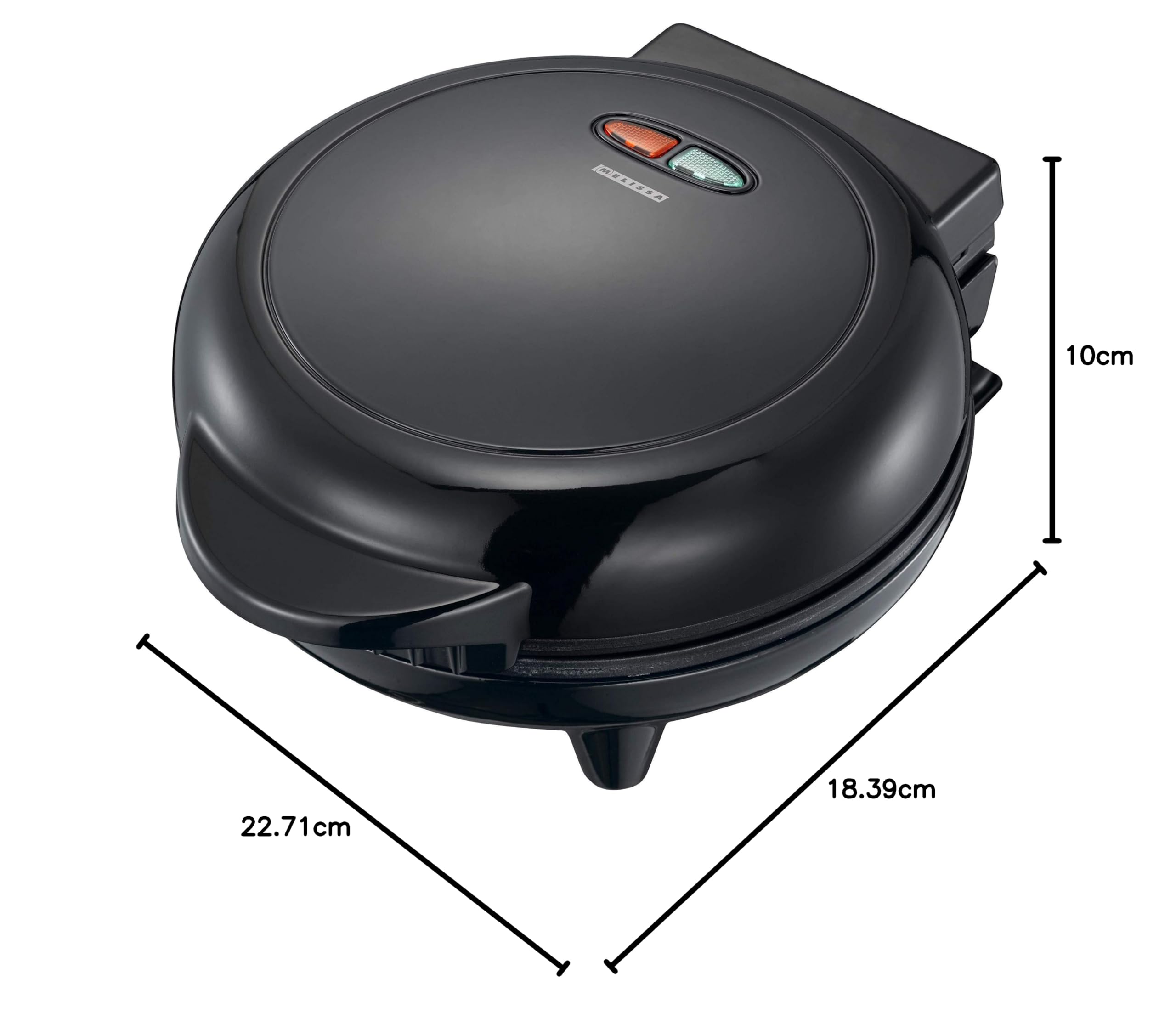 Melissa 16250086 Omelette Maker Gril de contact-750 watts Préparer des omelettes rapidement, facilement et sans qu'elles collent, 750, Acier inoxydable, Noir | Facile à préparer et sans coller - 750 - Acier inoxydable - Noir