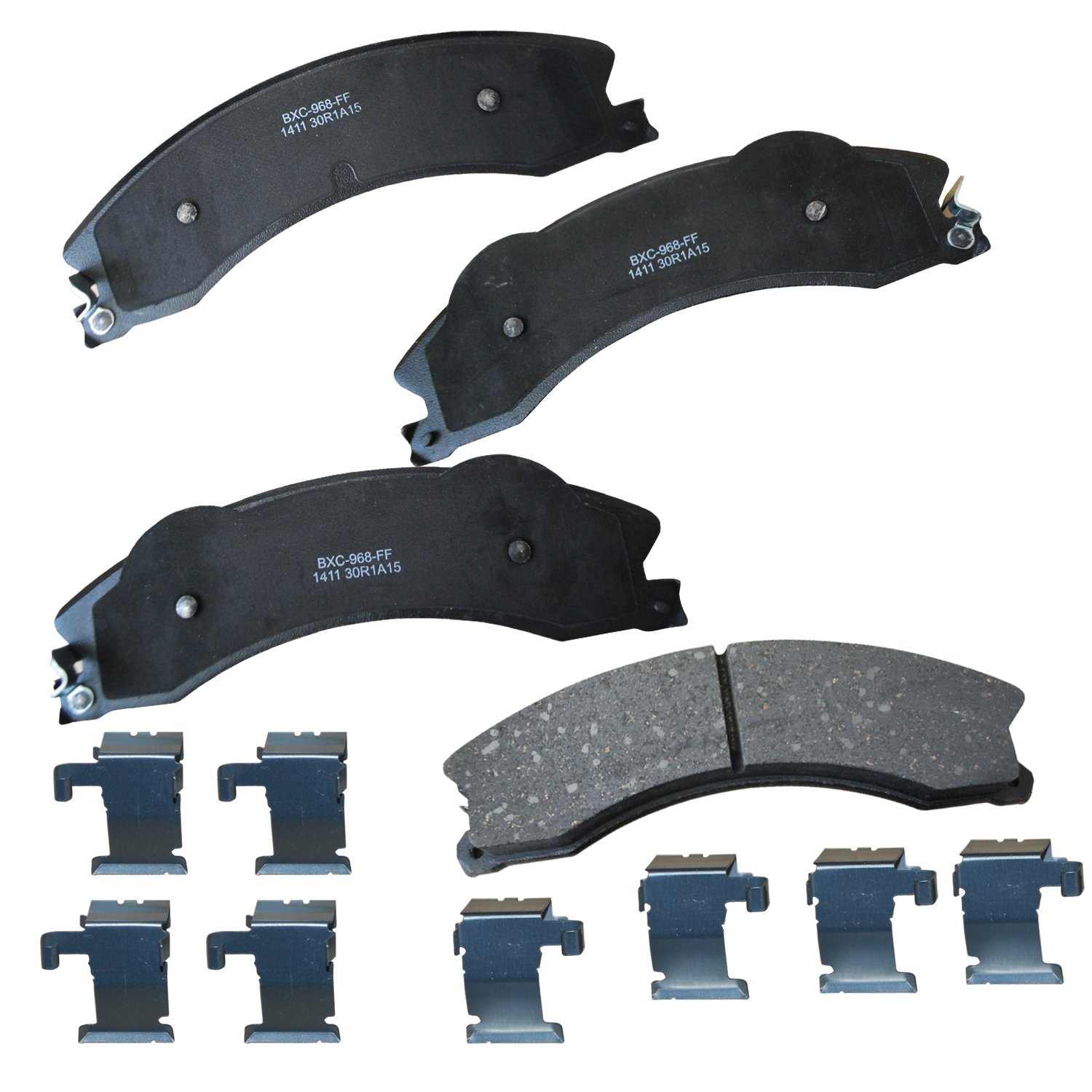 Bendix Premium SBC1411 Ceramic Brake Pads for Select Models Chevrolet Express 3500,Express 4500,Silverado 2500 3500,HD,Suburban,GMC Savana 3500,4500,Sierra HD,Nissan TITAN XD