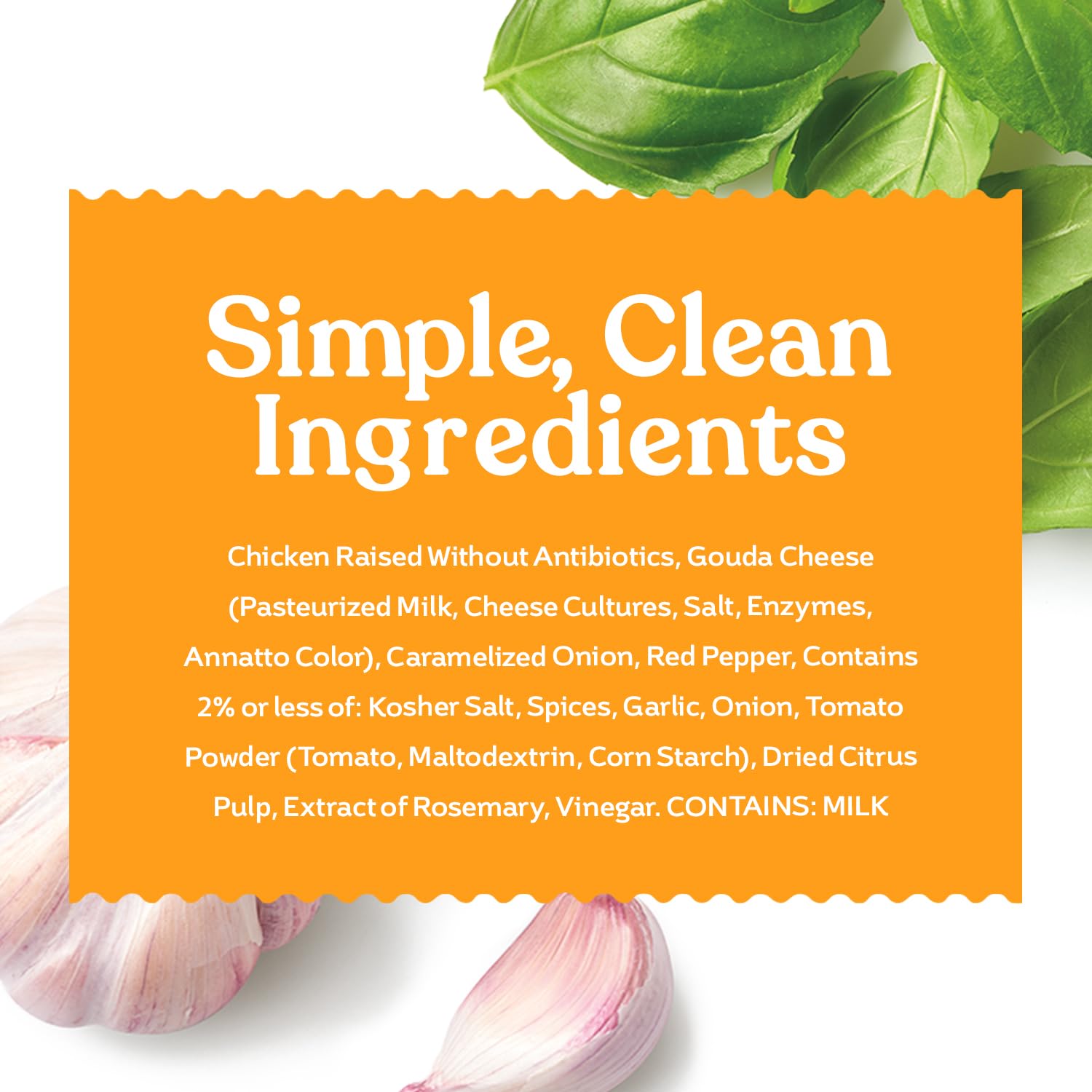 Amylu Foods Caramelized Onion Gouda Chicken Burger Natural Ingredients 18g of Protein Chicken Raised with No Antibiotics Fully — view 6