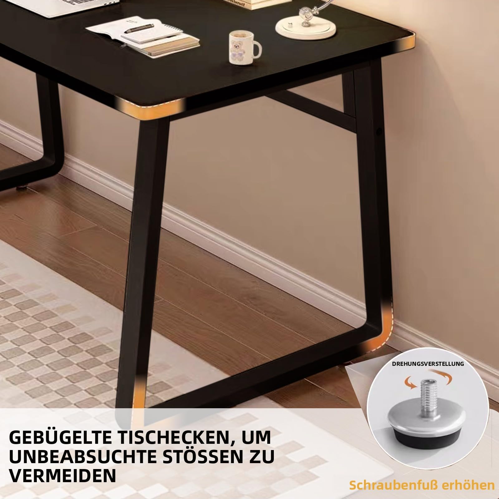 Computertisch Schreibtisch Einfacher Stil Home Office Desk Moderner Schreibtisch für Schlafzimmer