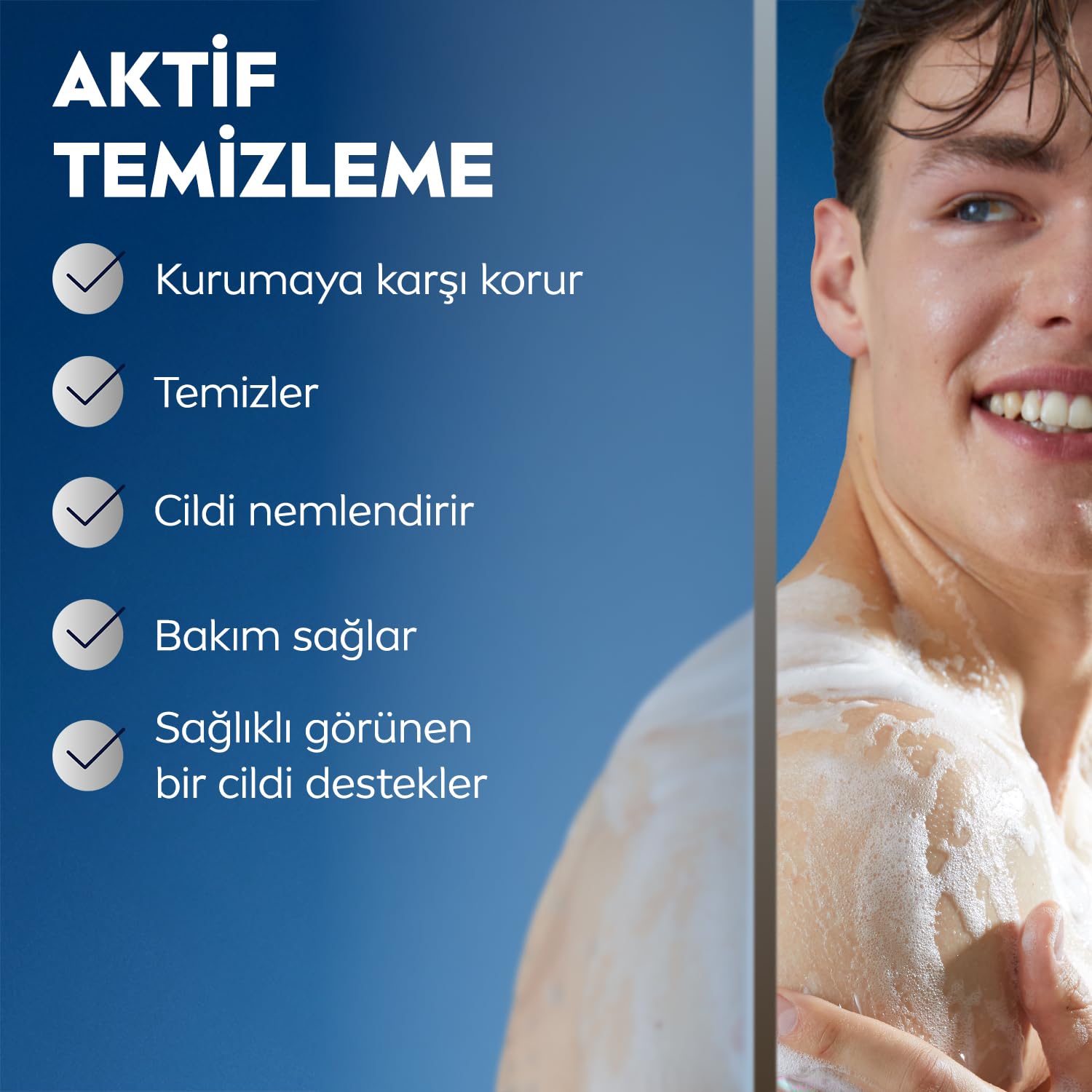 NIVEA MEN Erkek Deep Darkwood Banyo ve Duş Jeli 500 ml,Derinlemesine Temizlik,Bakımlı Cilt,Vücut,Yüz ve Saç İçin,Ferah Koku,Aktif Karbon