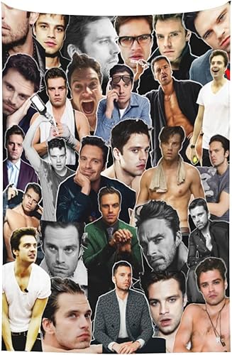 Miniatura 7 de PODODNOE Tapiz de Sebastian Stan para colgar en la pared, tapices de bandera, decoración de dormitorio, cubierta de cama, cortinas para dormitorio,