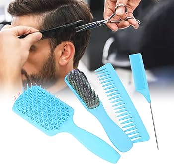 Amazon.co.jp: ブラシセット、4本のブラシコームキットパドル