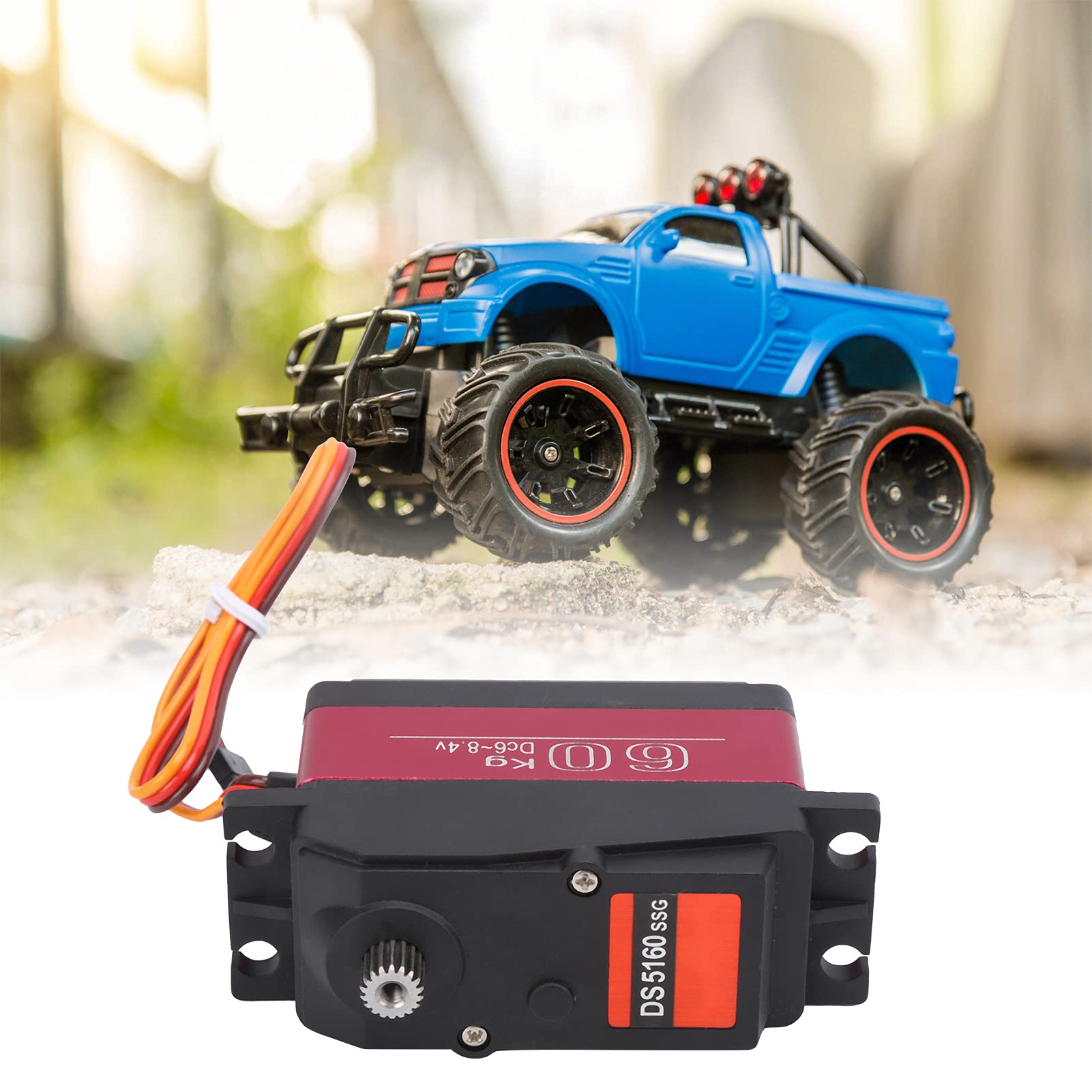 VGEBY Servo Digitale RC, Servo Digitale 60KG Ingranaggio Inossidabile Coppia Grande Servo Ad Alta velocità per Auto RC Aerei Ad Ala Fissa Telecomando Barche Robot