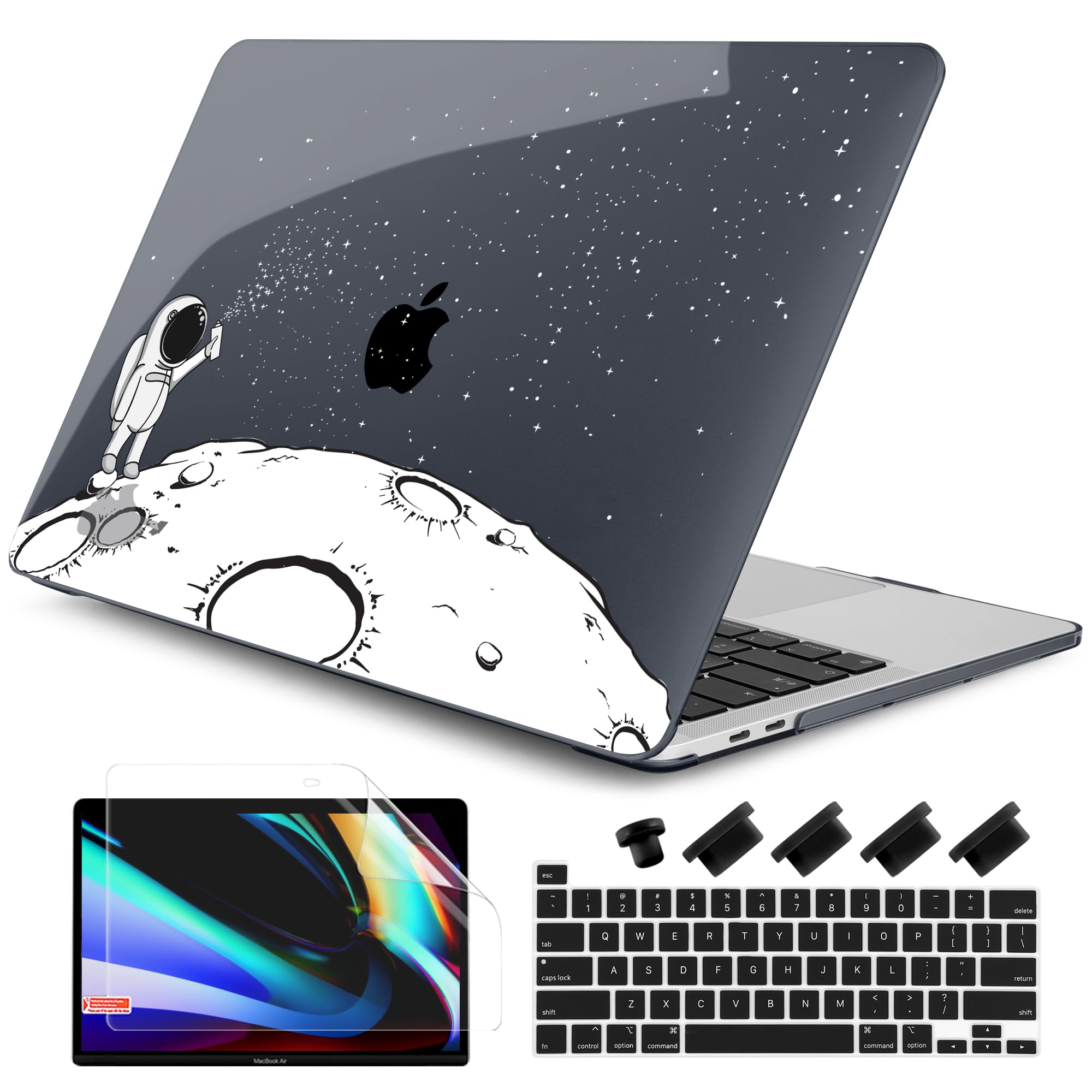 DONGKE Compatible with MacBook Pro 13 inch Case 2024 2023-2020 Release A2338 M2/M1 A2251 A2289 with Retina Display & Touch ID, Plastic Hard Shell &