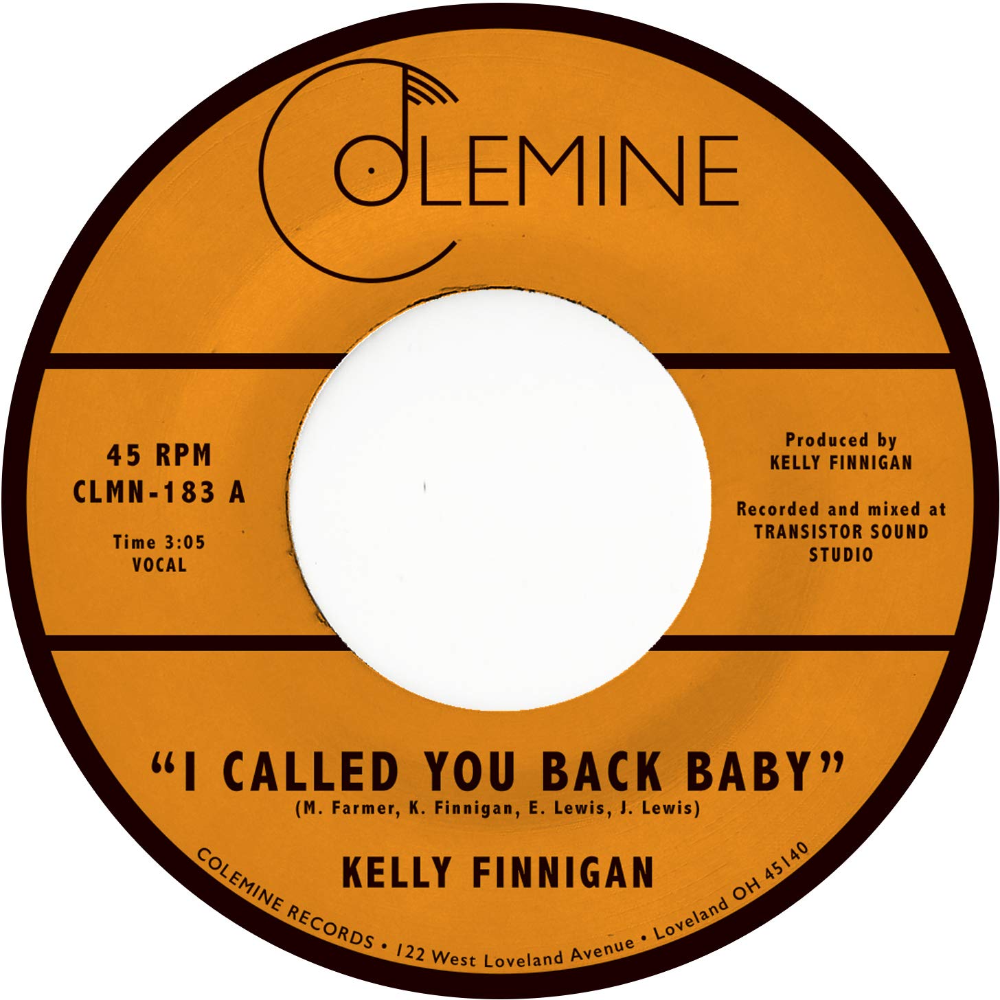 FINNIGAN, Kelly - I Called You Back Baby - Vinyl (7"")