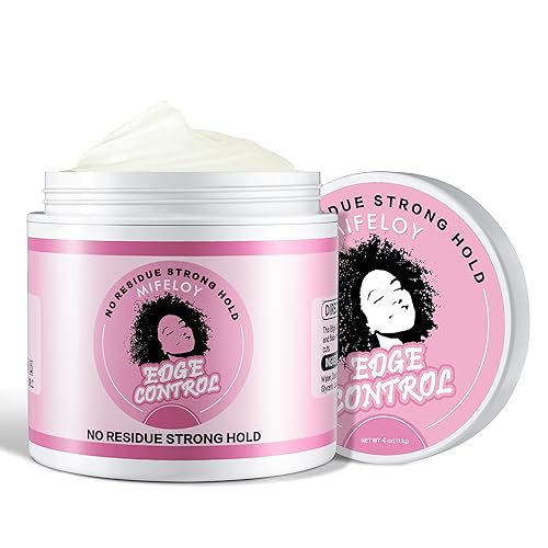 Cera de control de bordes de cabello, 4 onzas, domadora de pomada para mujeres, suavizante, domadora de encrespamiento, gel crema de peinado de